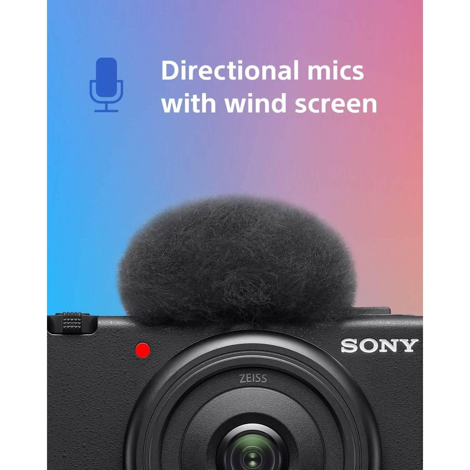 Sony ZV-1F Vlog Camera for Content Creators and Vloggers Black Cameras & Drones - DailySale