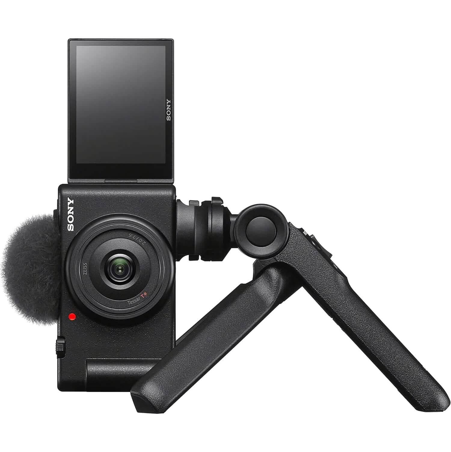 Sony ZV-1F Vlog Camera for Content Creators and Vloggers Black Cameras & Drones - DailySale