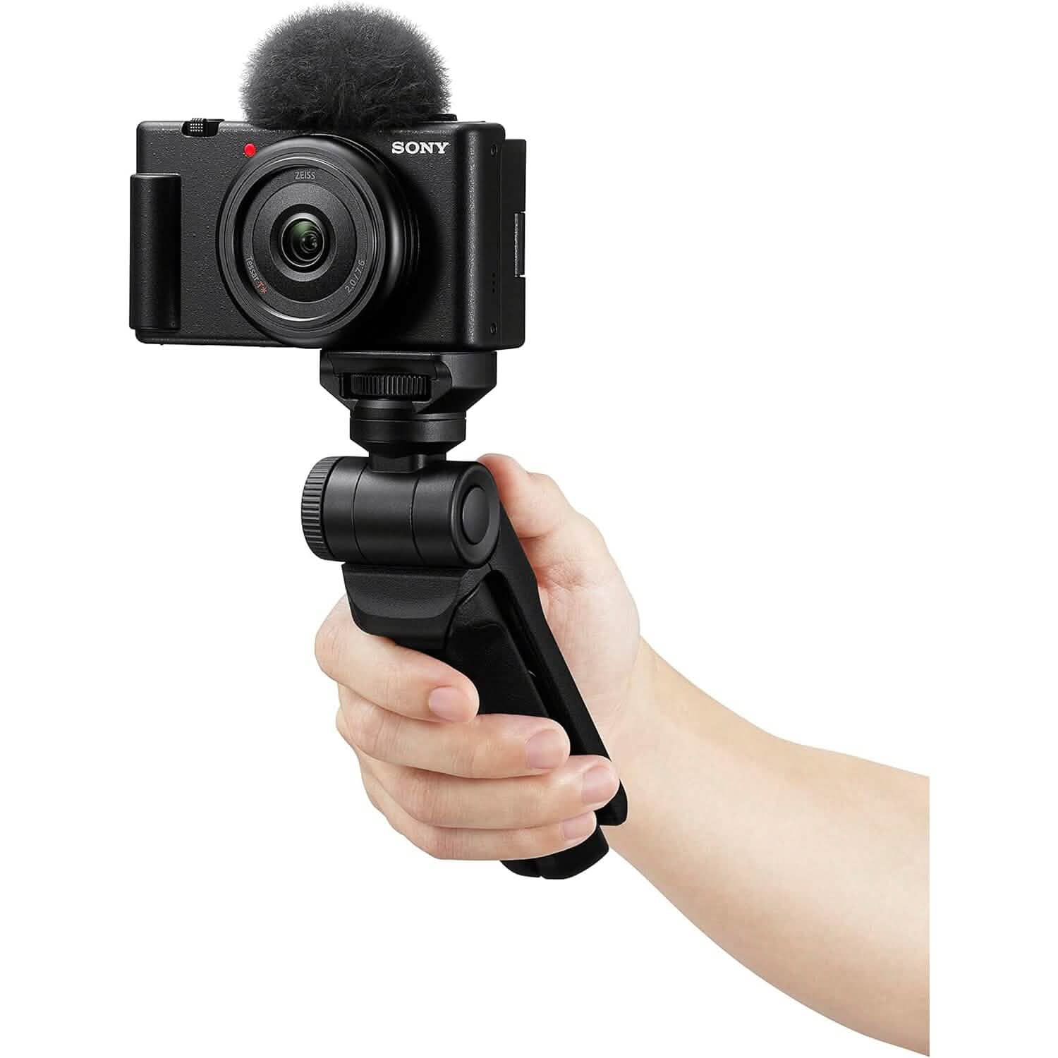Sony ZV-1F Vlog Camera for Content Creators and Vloggers Black Cameras & Drones - DailySale