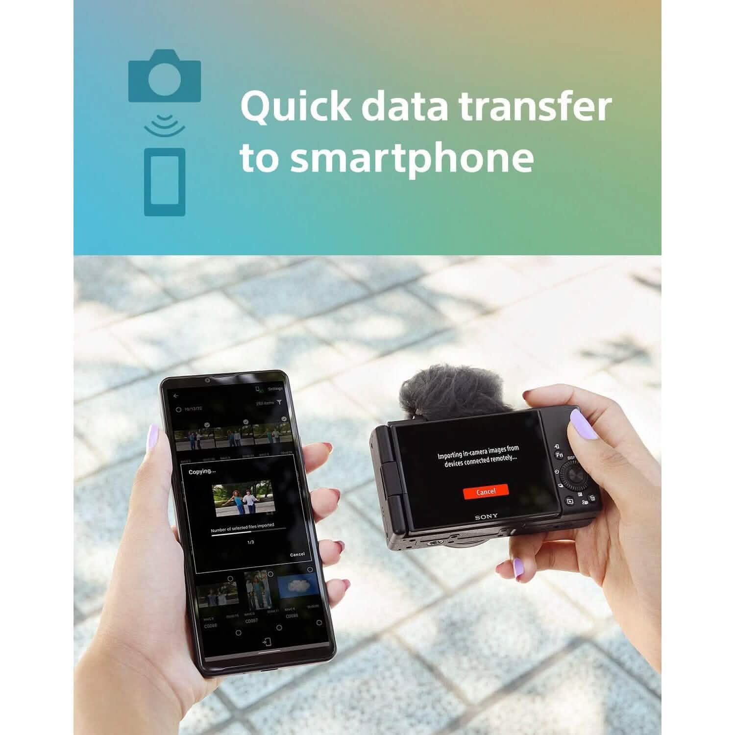 Sony ZV-1F Vlog Camera for Content Creators and Vloggers Black Cameras & Drones - DailySale