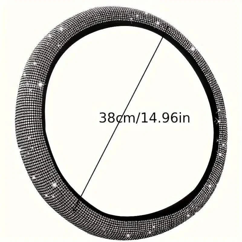 Sparkling Diamond Steering Wheel Cover Automotive - DailySale