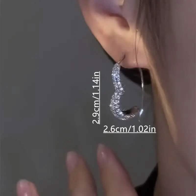 Sparkling Silver Earrings for Women Earrings - DailySale