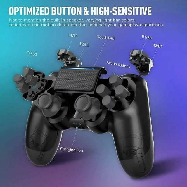 SPBPQY Wireless Game Controller for P4 (Refurbished) Video Games & Consoles - DailySale