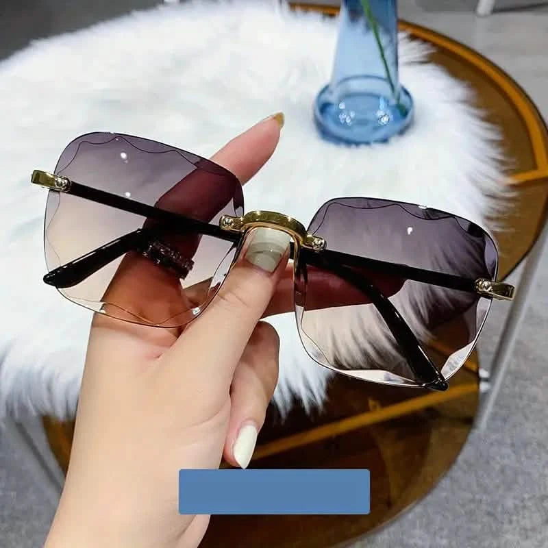Square Rimless Summer Gradient Sun Shade Glasses Women's Shoes & Accessories - DailySale