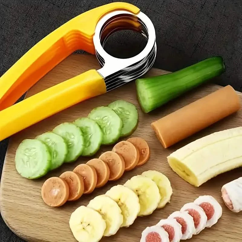 Stainless Steel Banana & Cucumber Slicer Kitchen Tools & Gadgets - DailySale