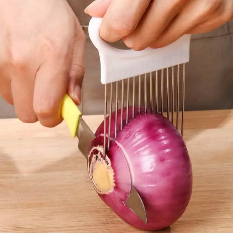 Stainless Steel Onion Needle Fork Vegetable Fruit Slicer Kitchen Tools & Gadgets - DailySale