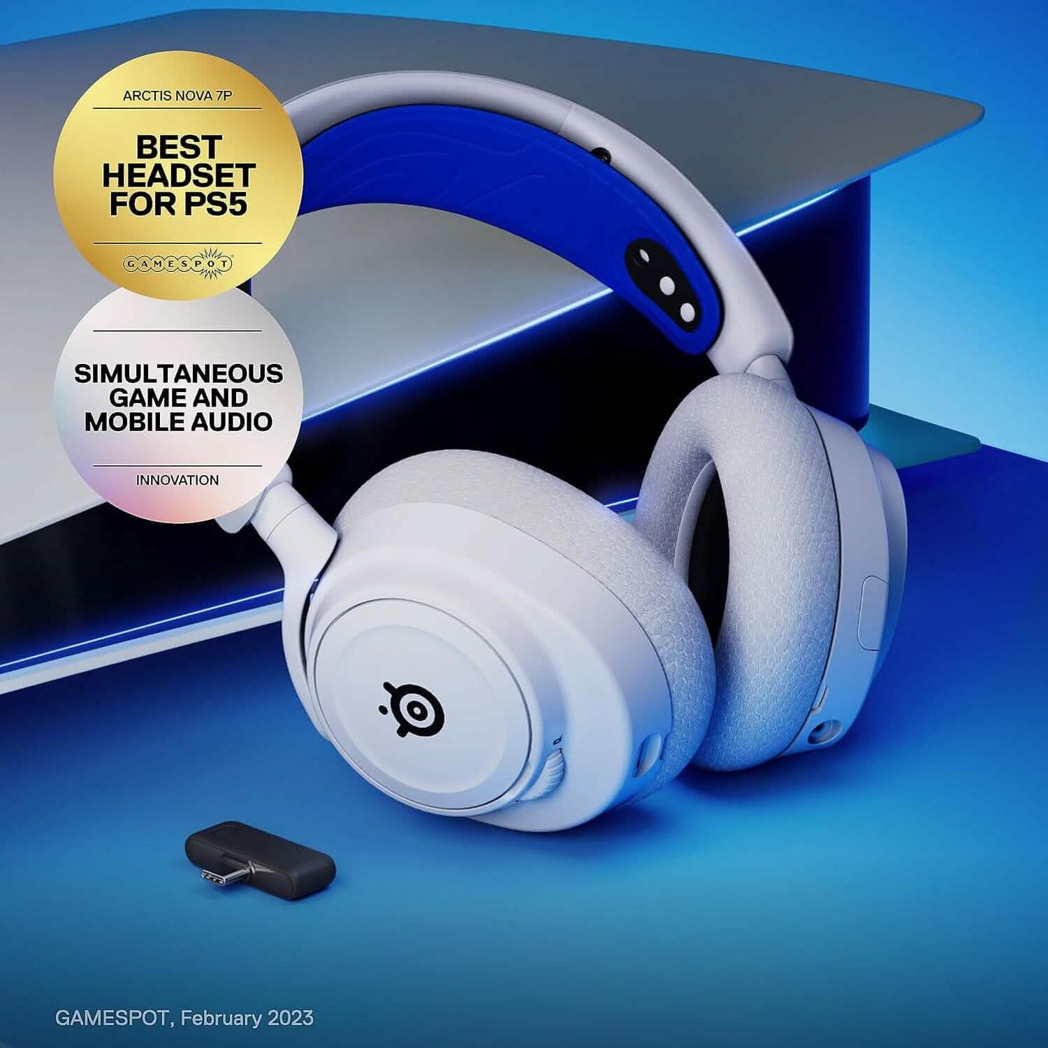 SteelSeries Arctis Nova 7P Wireless Multi-System Gaming & Mobile Headset Headphones - DailySale