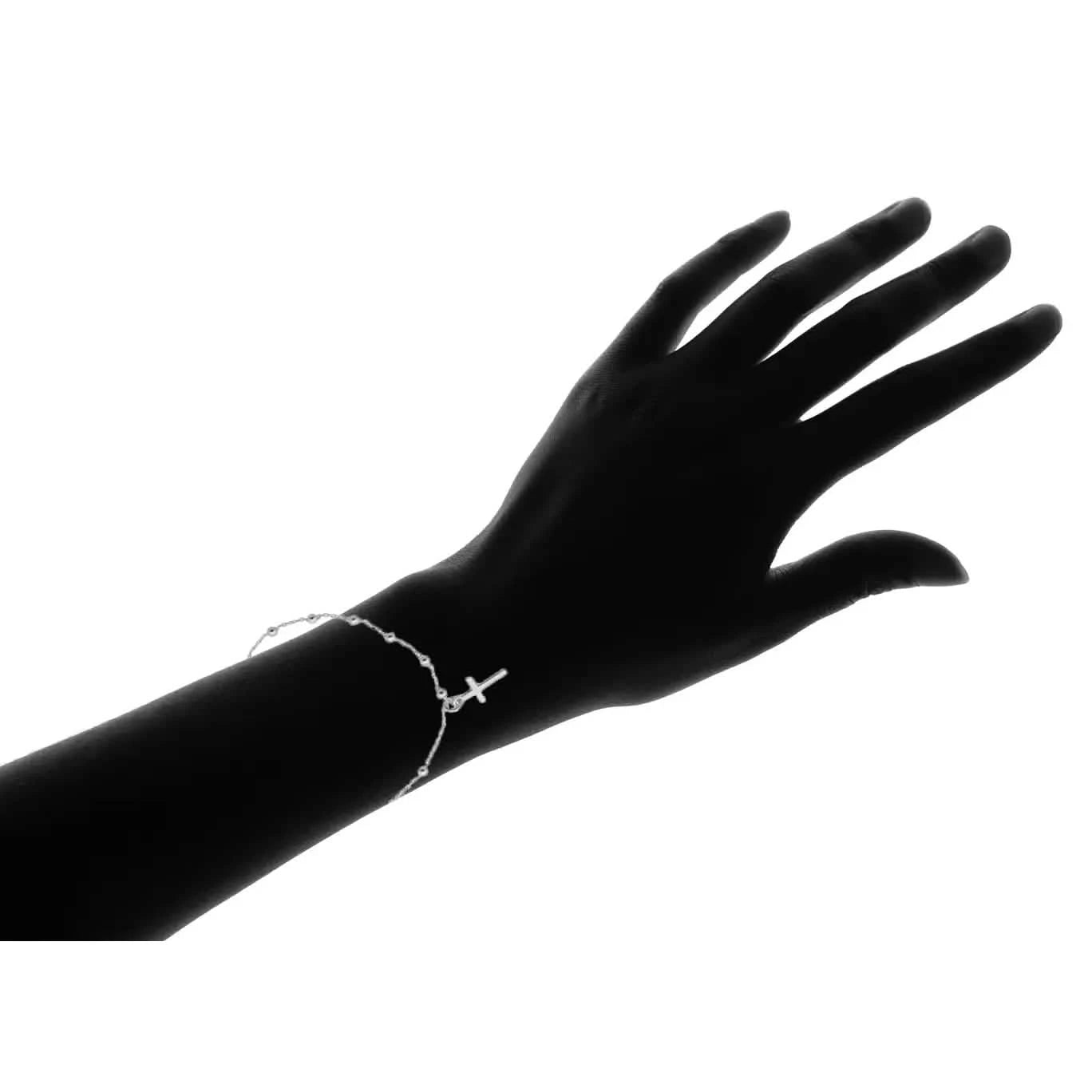 Sterling Silver Rosary Bracelet Bracelets - DailySale