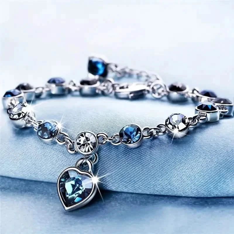 Stunning Heart Of Ocean Rhinestone Bracelet For Girls Bracelets - DailySale