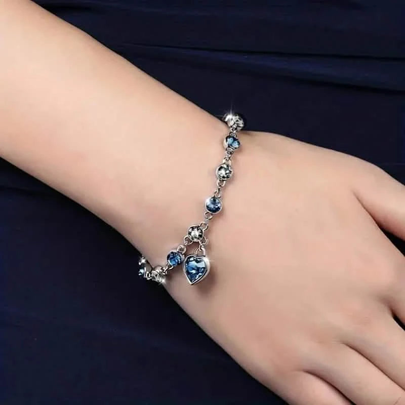 Stunning Heart Of Ocean Rhinestone Bracelet For Girls Bracelets - DailySale