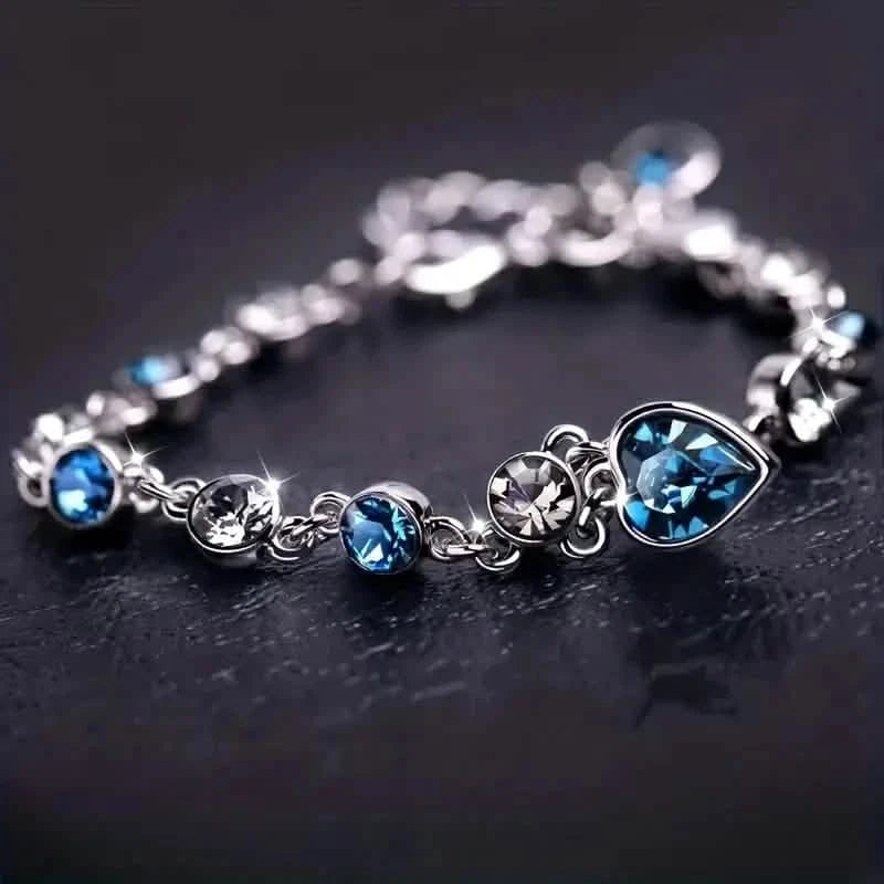Stunning Heart Of Ocean Rhinestone Bracelet For Girls Bracelets - DailySale