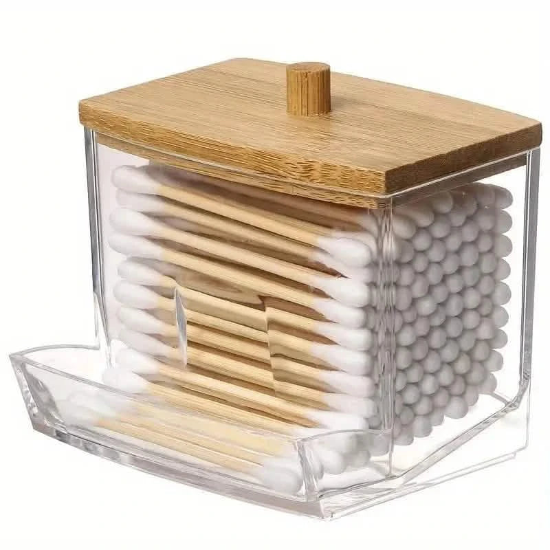 Stylish 7oz Bathroom Organizer - Freestanding Swab & Pad Holder Bath - DailySale