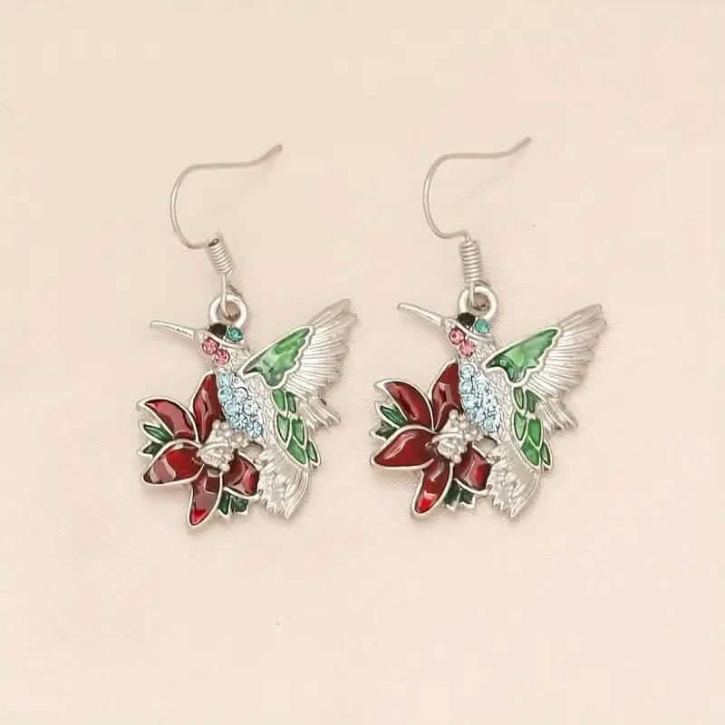 Stylish Hummingbird and Saffron Earrings Earrings - DailySale