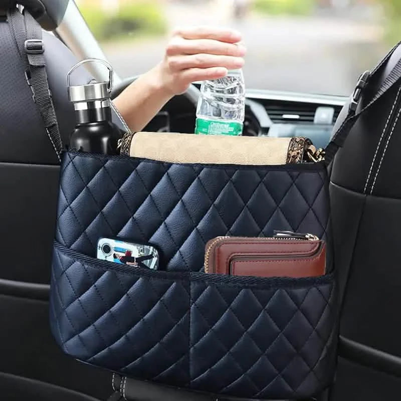 Stylish PU Leather Handbag Car-Mounted Storage Bag Automotive - DailySale