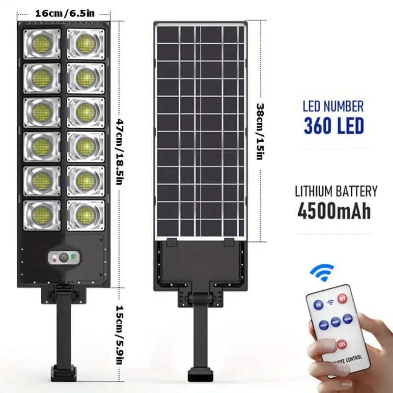 Super Bright 360 LED 3 Speed Double Row Solar Light Outdoor Lighting - DailySale