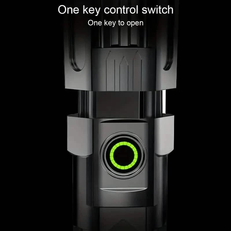 Super Bright Flashlight, USB Rechargeable Telescopic Zoom Wide Beam Sports & Outdoors - DailySale