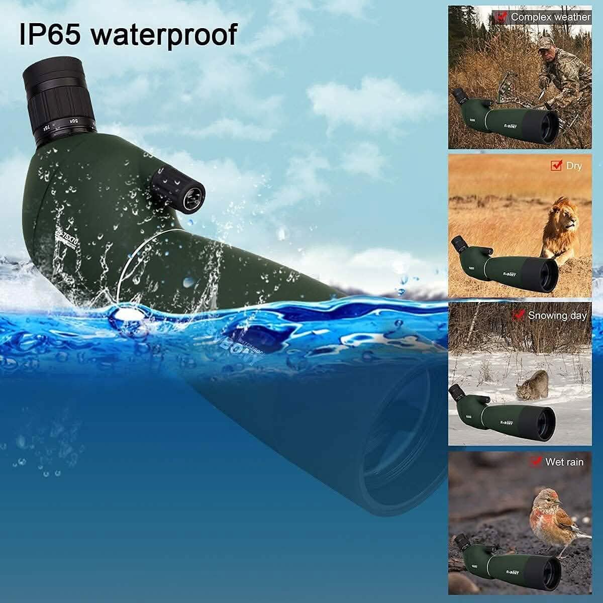 SVBONY SV28 25-75x70 Spotting Scopes with Tripod (Refurbished) Sports & Outdoors - DailySale