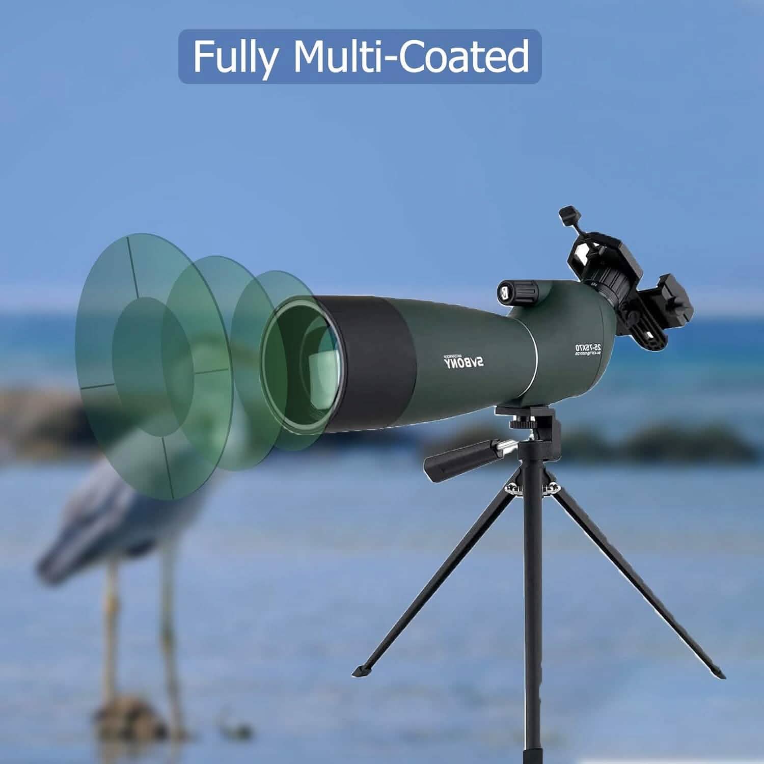 SVBONY SV28 25-75x70 Spotting Scopes with Tripod (Refurbished) Sports & Outdoors - DailySale