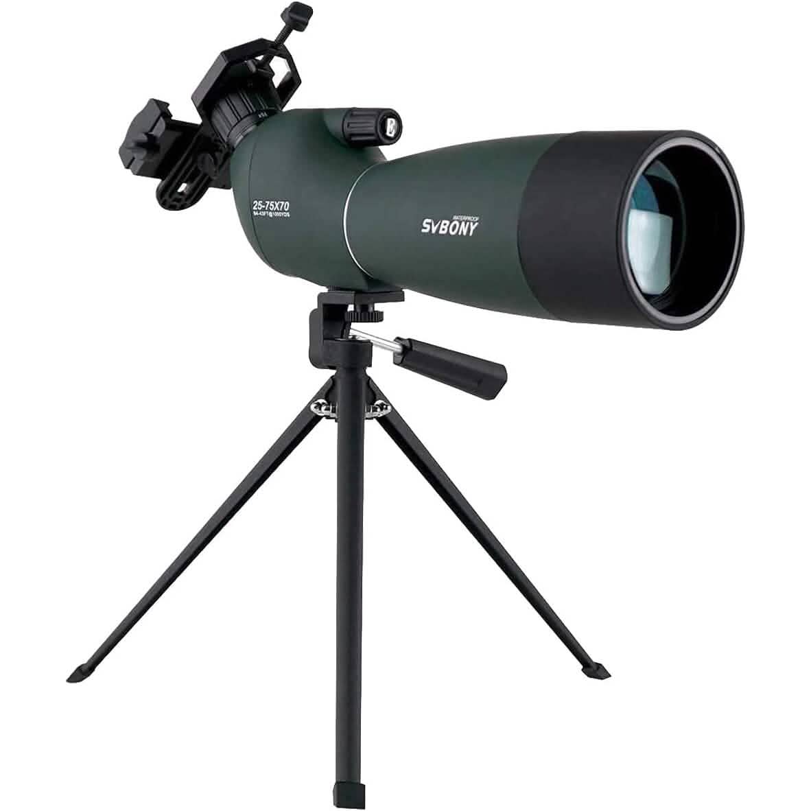 SVBONY SV28 25-75x70 Spotting Scopes with Tripod (Refurbished) Sports & Outdoors - DailySale