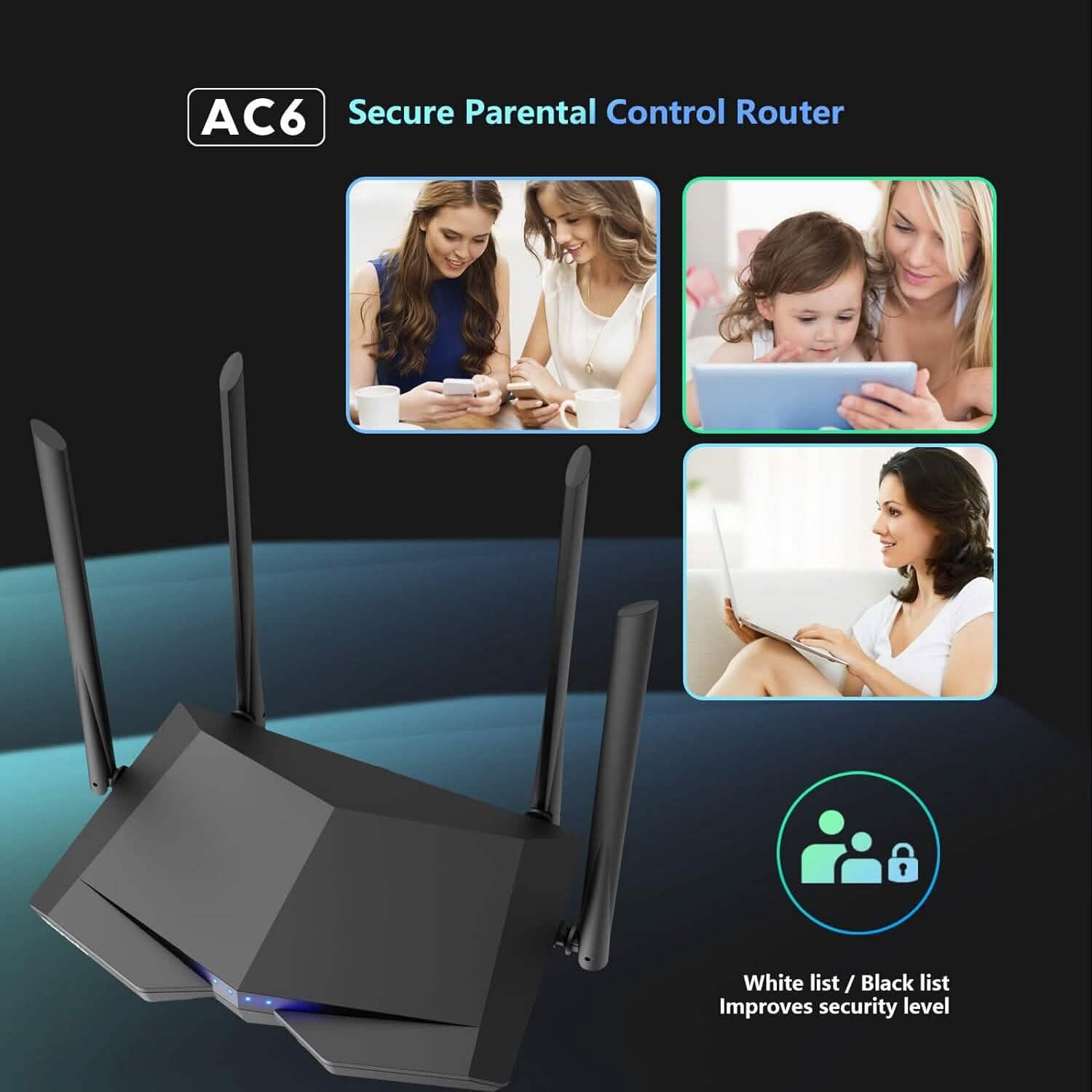 Tenda AC1200 Smart WiFi Router Computer Accessories - DailySale