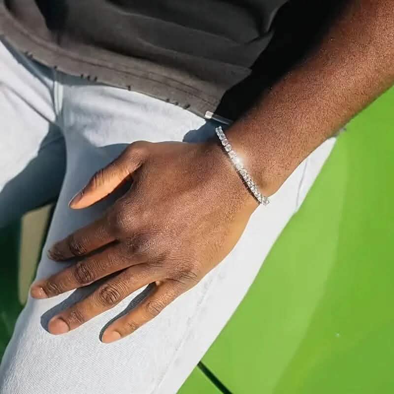 Tennis Single Row Synthetic Zircon Bracelet Bracelets - DailySale