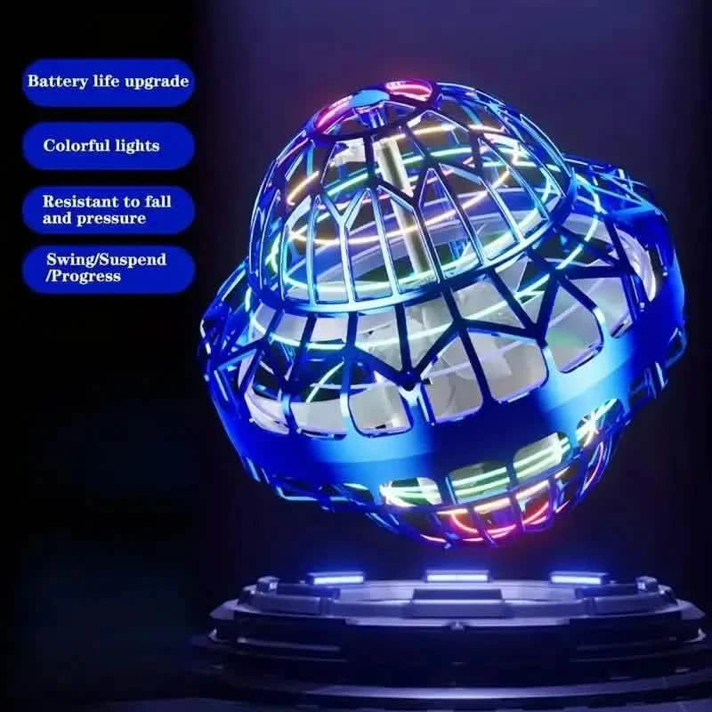 Third-Generation Intelligent Sensor-Enabled UFO Automatic Rotating Flying Toy with Vibrant LED Illumination Toys & Games - DailySale