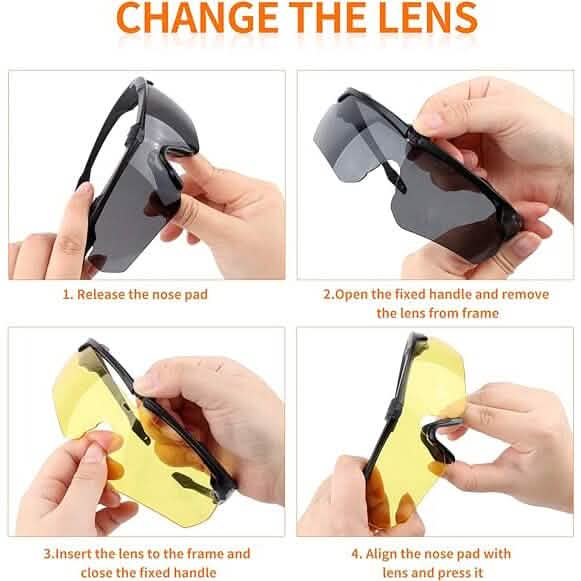 ToopMount Tactical Eyewear Anti Fog, ANSI Z87.1 Shooting Glasses with 3 Interchangeable Lens (Refurbished) Sports & Outdoors - DailySale