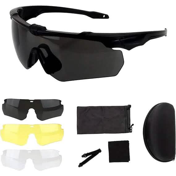 ToopMount Tactical Eyewear Anti Fog, ANSI Z87.1 Shooting Glasses with 3 Interchangeable Lens (Refurbished) Sports & Outdoors - DailySale