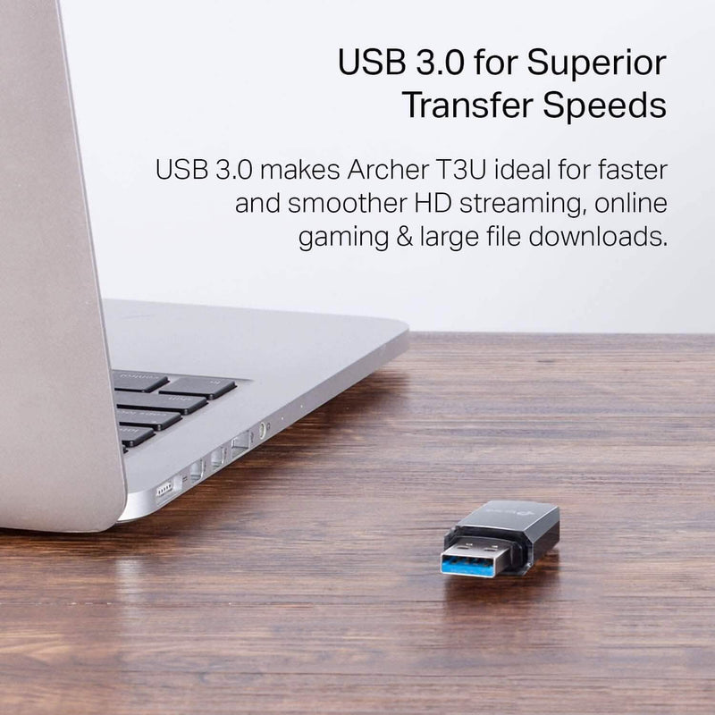 TP-Link AC1300 USB WiFi Adapter(Archer T3U)- 2.4G/5G Dual Band Wireless Network Adapte Computer Accessories - DailySale