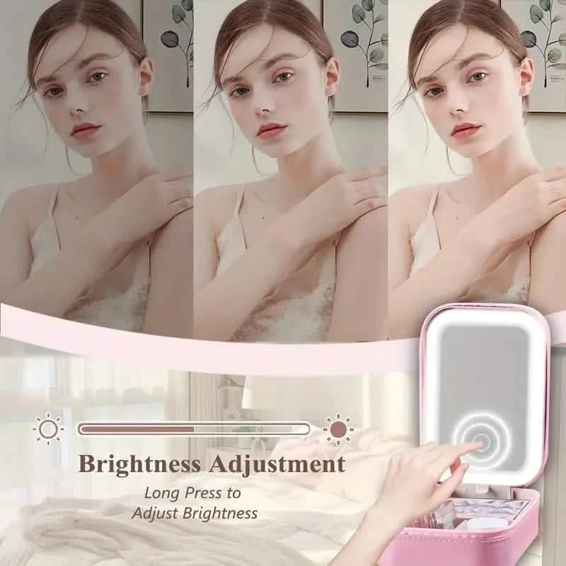 Travel Compact Touch Screen Tabletop Cosmetic Makeup Mirror with LED and 1200mAh Beauty & Personal Care - DailySale