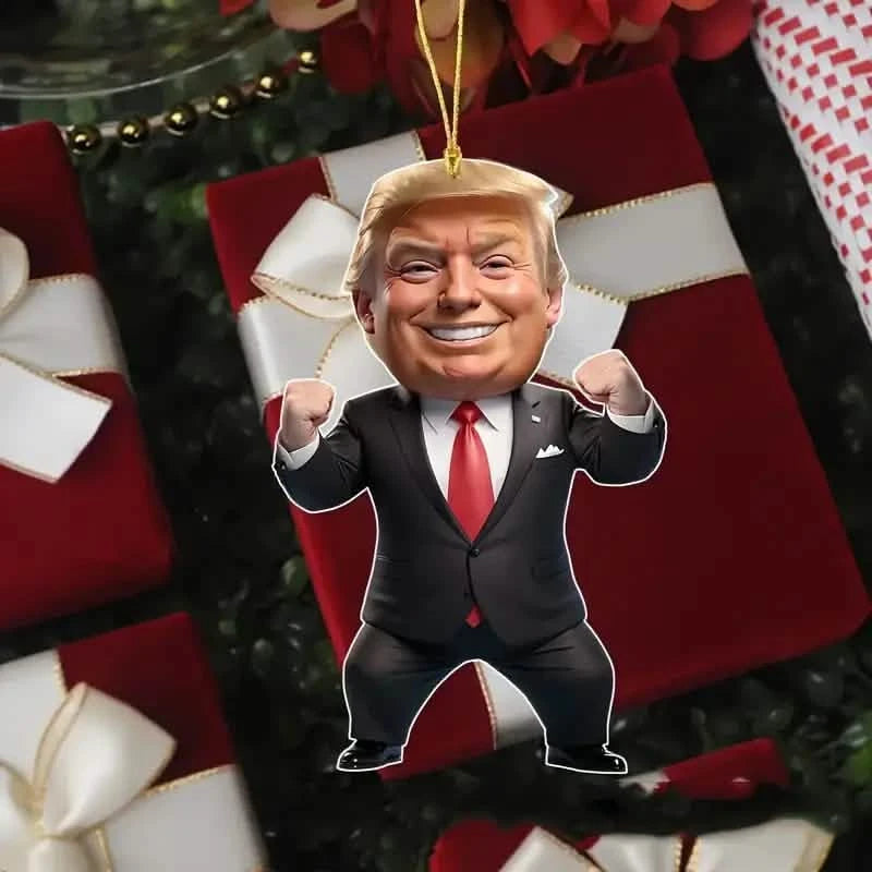 Trump Acrylic Hanging Pendant - 2D Flat Art Decoration Holiday Decor & Apparel A - DailySale