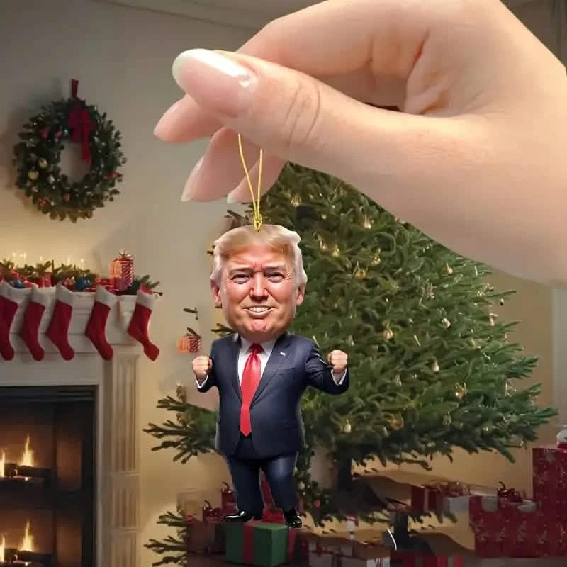 Trump Acrylic Hanging Pendant - 2D Flat Art Decoration Holiday Decor & Apparel B - DailySale