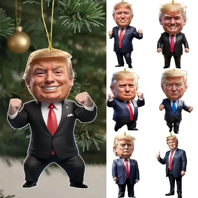 Trump Acrylic Hanging Pendant - 2D Flat Art Decoration Holiday Decor & Apparel - DailySale