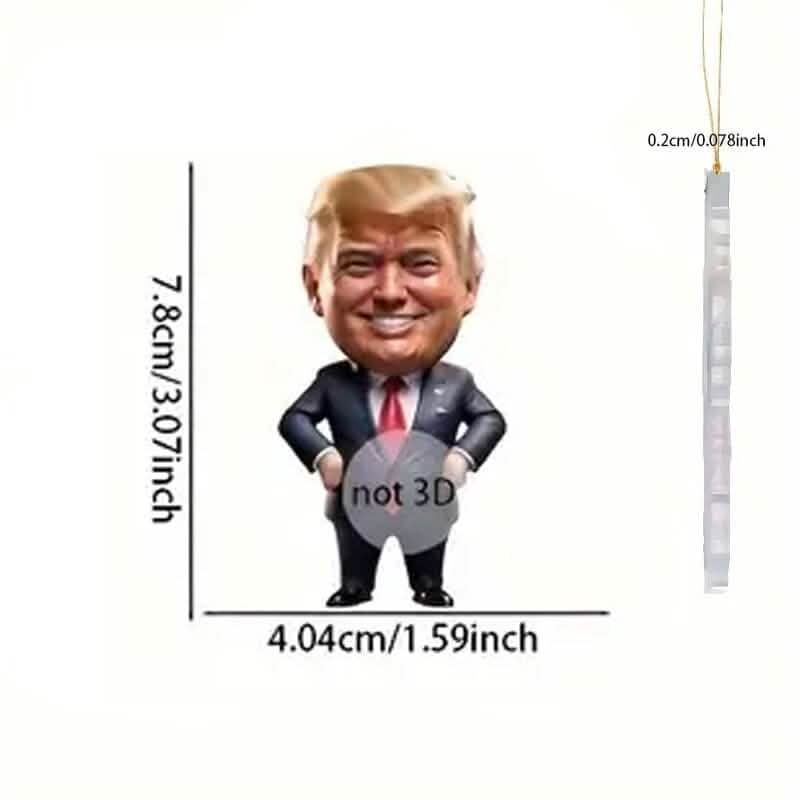 Trump Acrylic Ornament Versatile Hanging Decor Holiday Decor & Apparel - DailySale