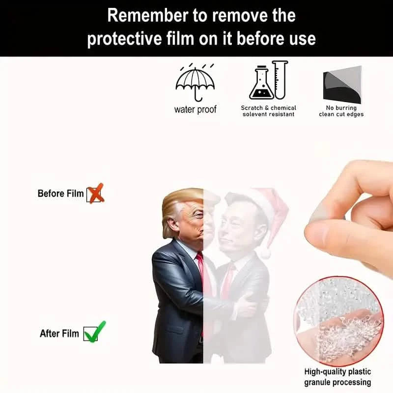 Trump & Musk Photo Acrylic Ornament Versatile Hanging Decor Holiday Decor & Apparel - DailySale