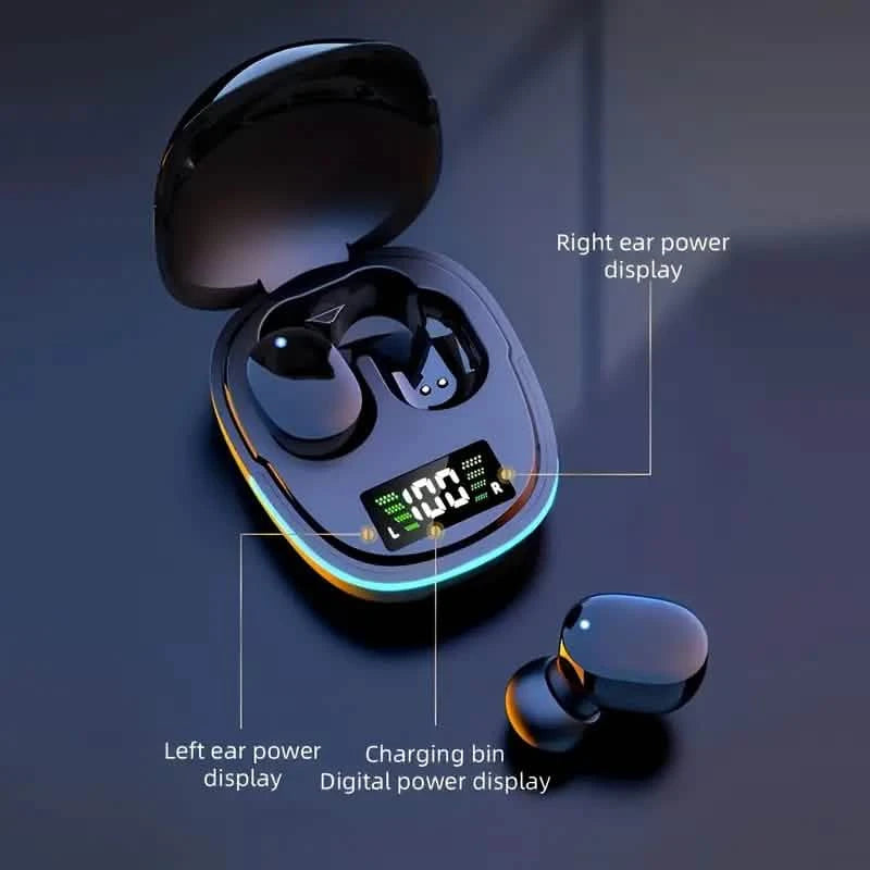 TWS V5.3 True Wireless Earbuds with RGB Charging Case Headphones - DailySale
