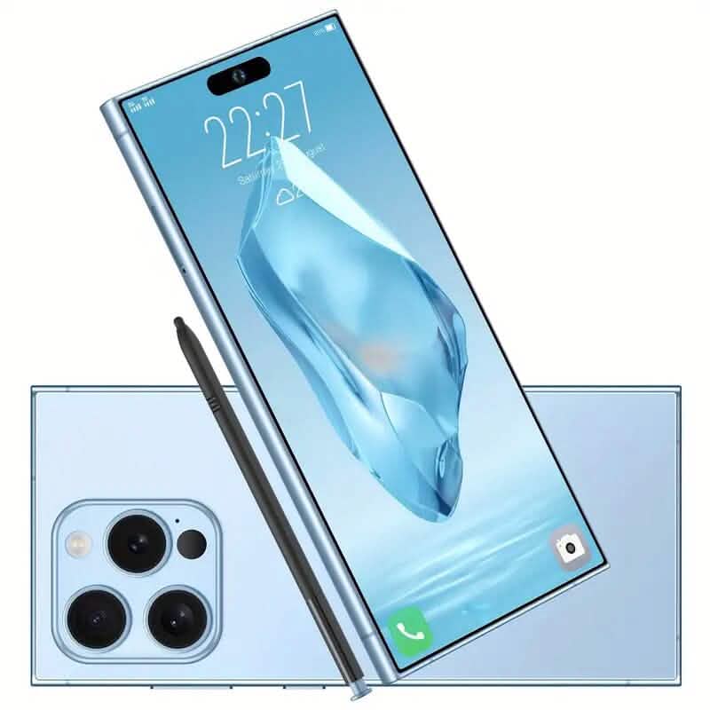 Ultra Unlocked Smartphone 8GB 256GB Dual SIM 5G Cell Phones Blue - DailySale