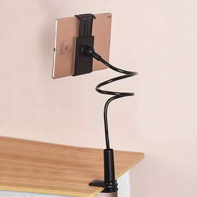 Universal Adjustable Lazy Phone and Tablet Holder Stand Mobile Accessories Black - DailySale