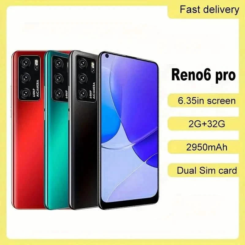 Unlocked Smartphone 6 with 2GB RAM 32GB ROM Pro Dual Sim Card Cell Phones - DailySale