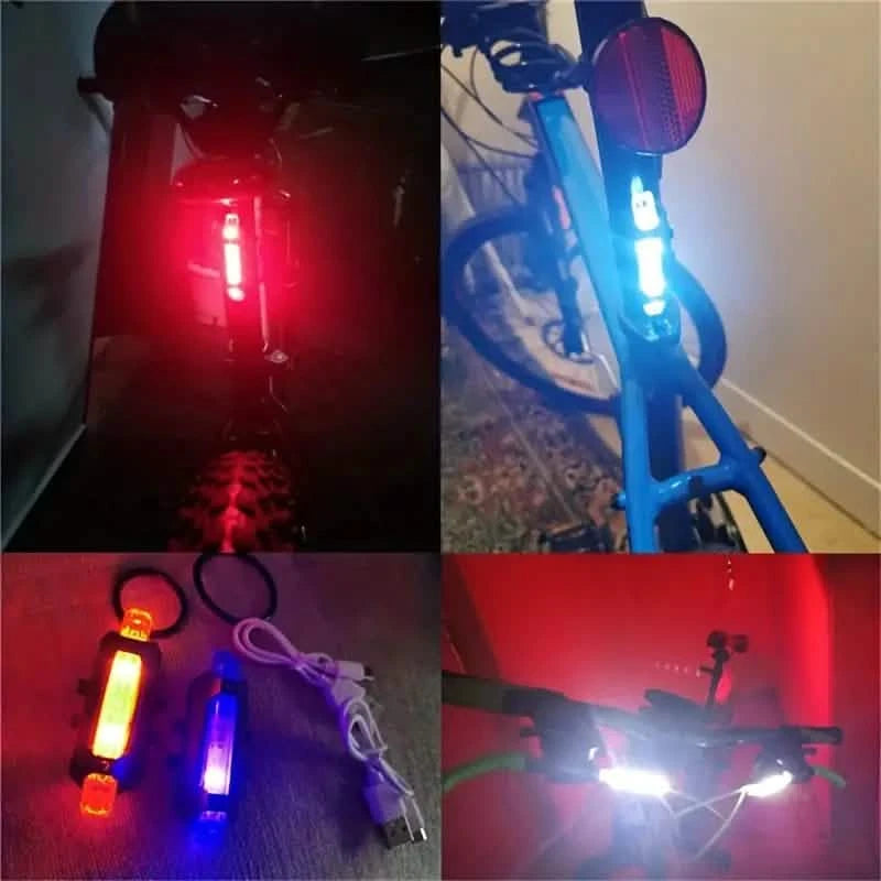 USB Rechargeable LED Bike Tail Light - 4 Flashing Modes For Safety And Visibility Sports & Outdoors - DailySale