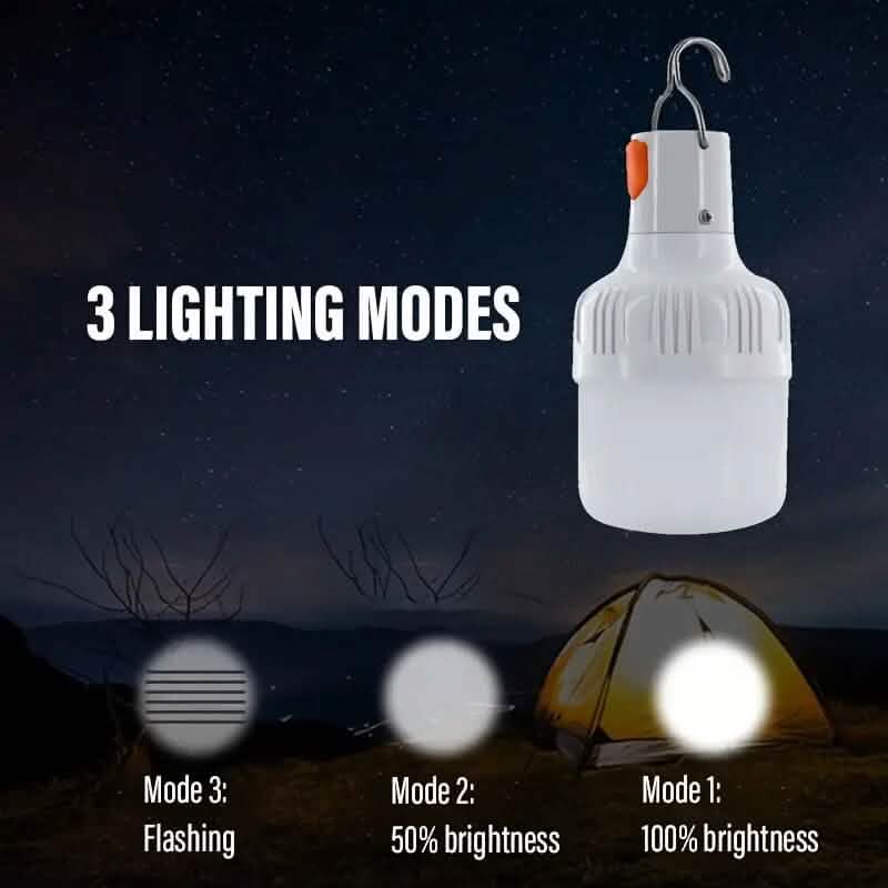 USB Rechargeable Outdoor Bulb Light Outdoor Lighting - DailySale