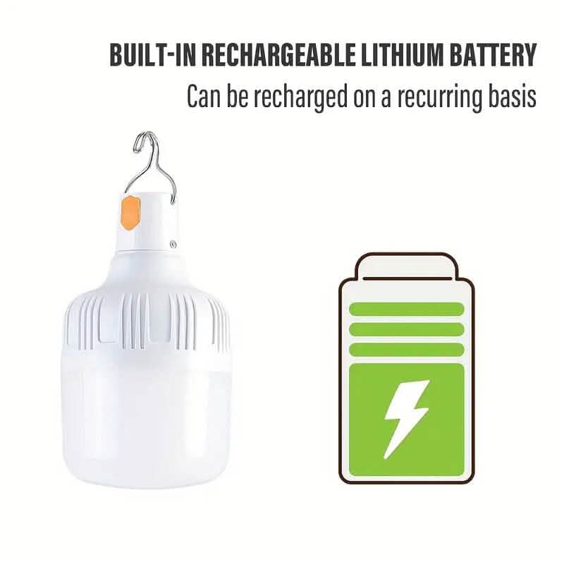 USB Rechargeable Outdoor Bulb Light Outdoor Lighting - DailySale