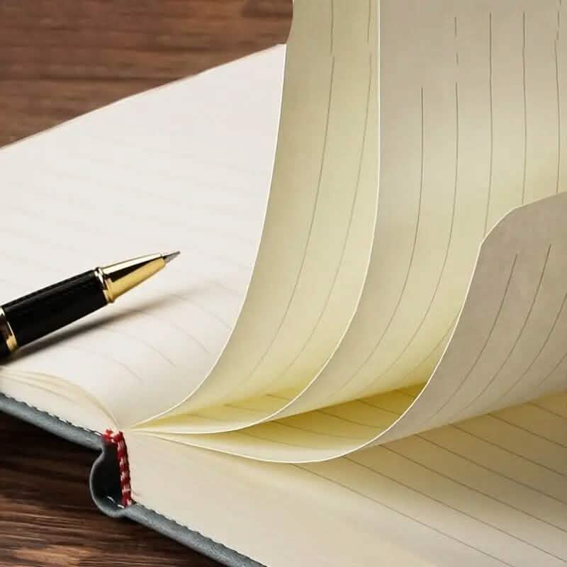 Vintage A5 Leatherbound Notebook with Personalized Soft Cover and Bookmark Arts & Crafts - DailySale