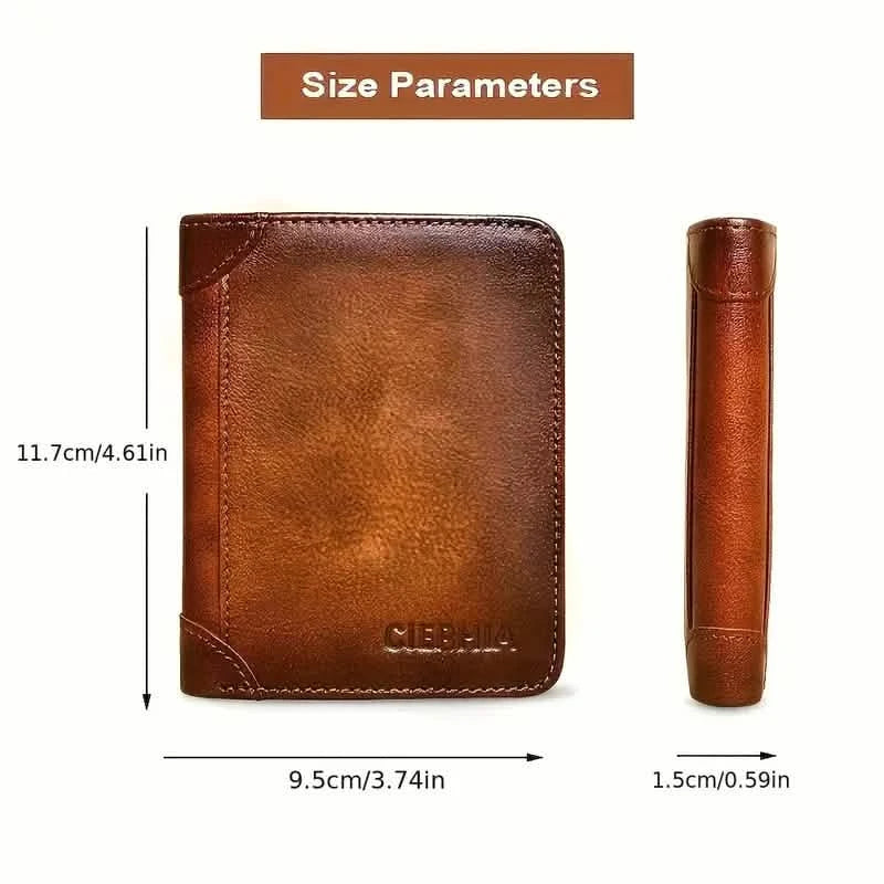 Vintage Style Men's RFID Blocking Wallet Large Capacity with Multiple Card Slots Men's Shoes & Accessories - DailySale