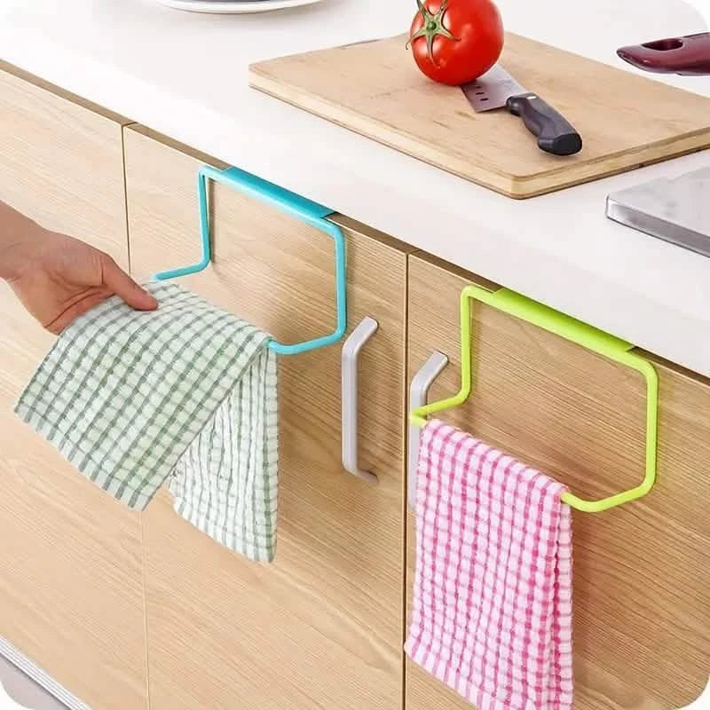 Wall Hanging Towel Hanger For Kitchen Toilet Cabinet Door and Bathroom Kitchen Storage - DailySale