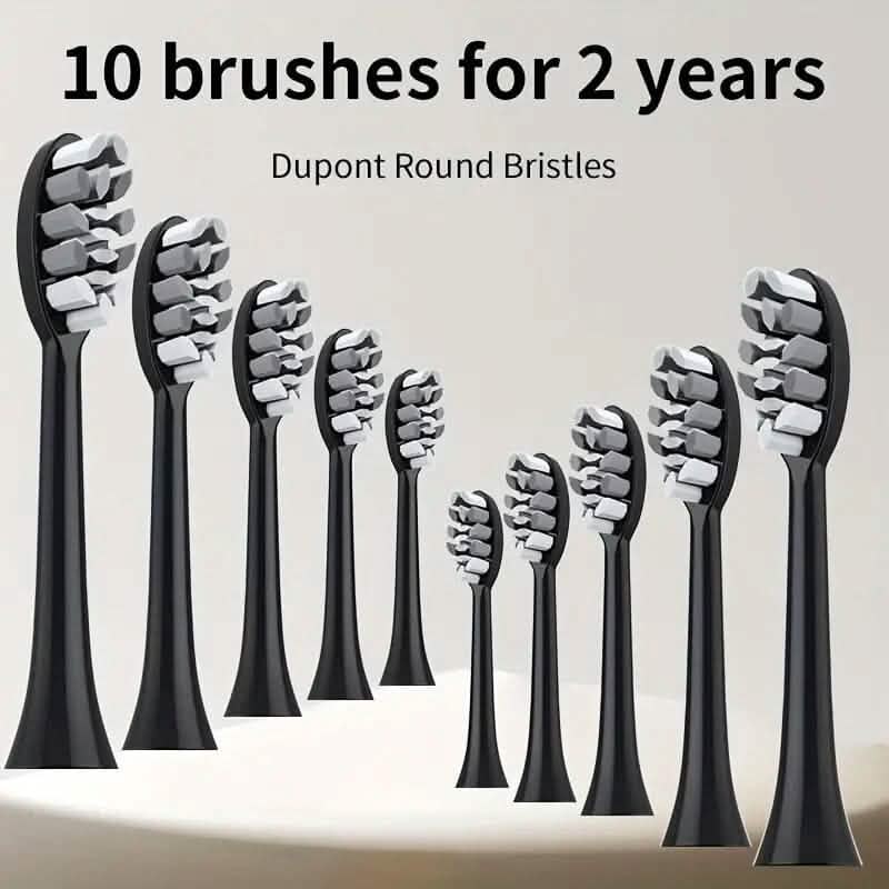 Waterproof USB Rechargeable Electric Toothbrush with 10 Replaceable Toothbrush Heads, Charger and Case Beauty & Personal Care - DailySale