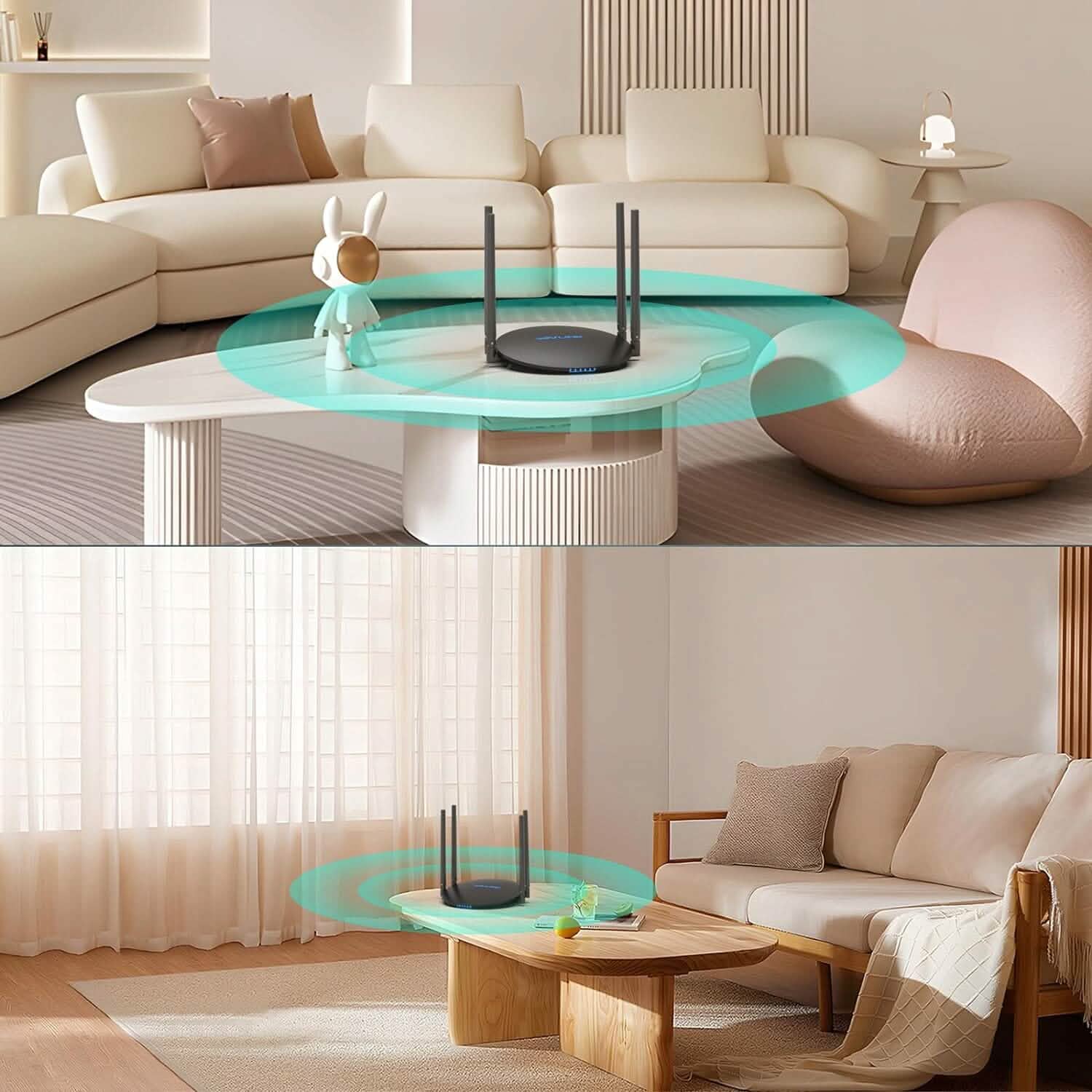 WAVLINK Wireless Router Dual Band 5GHz+2.4GHz WiFi 5 Router with 100Mbps WAN/LAN Computer Accessories - DailySale