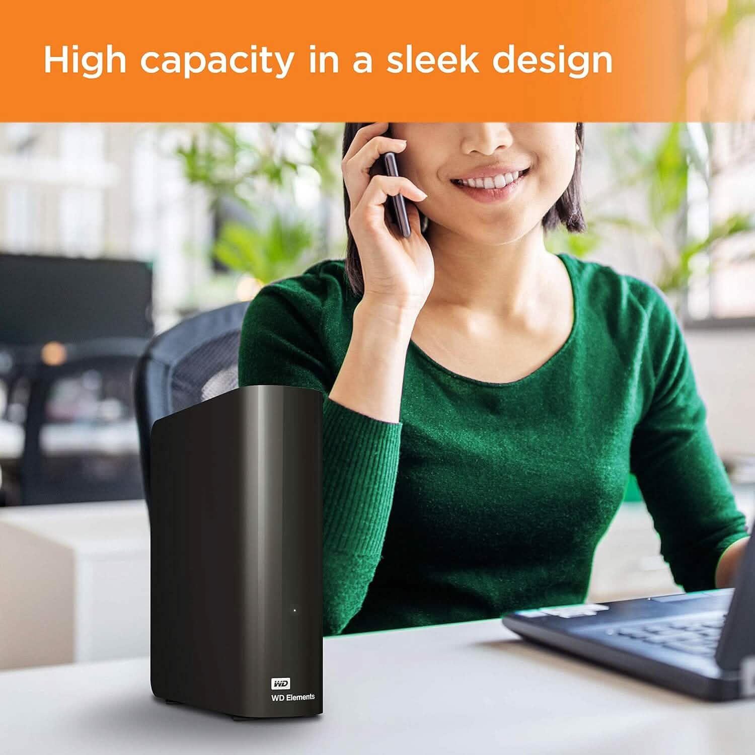 WD 16TB Elements Desktop External Hard Drive, USB 3.0 for Plug-and-Play Storage Computer Accessories - DailySale
