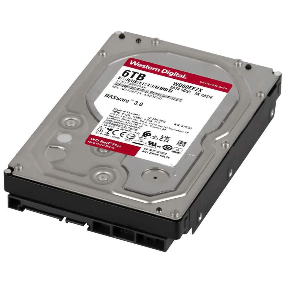 WD RED PLUS 6TB 5.4K 128MB SATA III 3.5'' WD60EFZX NX HA510 (Refurbished) Computer Accessories - DailySale