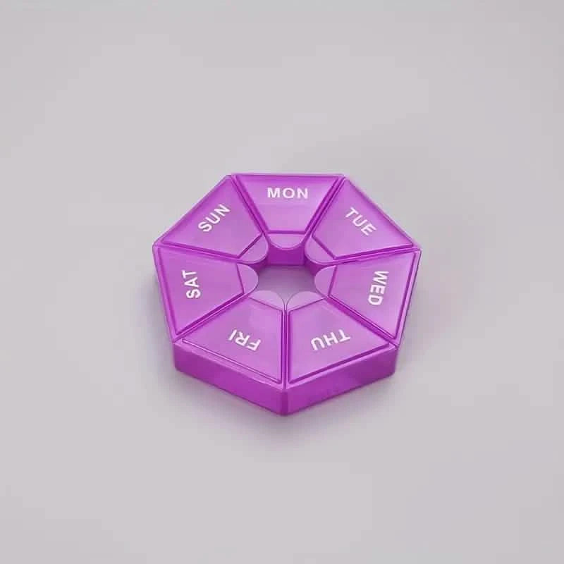 Weekly Rainbow Pill Box - 7-Grid Thickened Pill Storage Box Wellness - DailySale